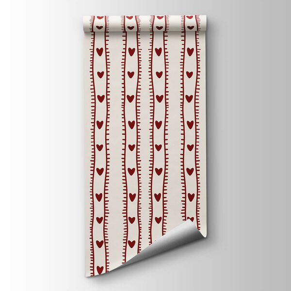 Red and white pattern