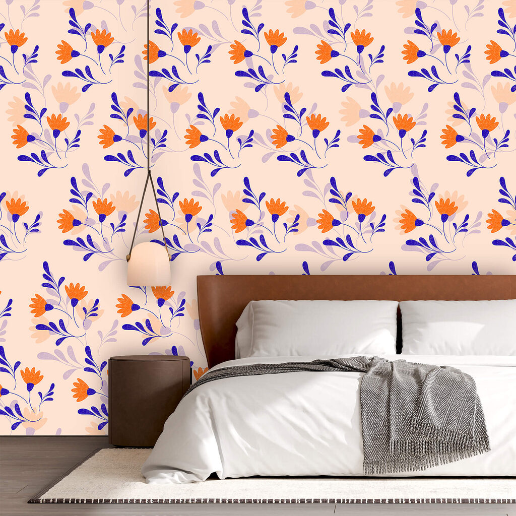 Motivo di fiori e foglie Motivo di fiori e foglie