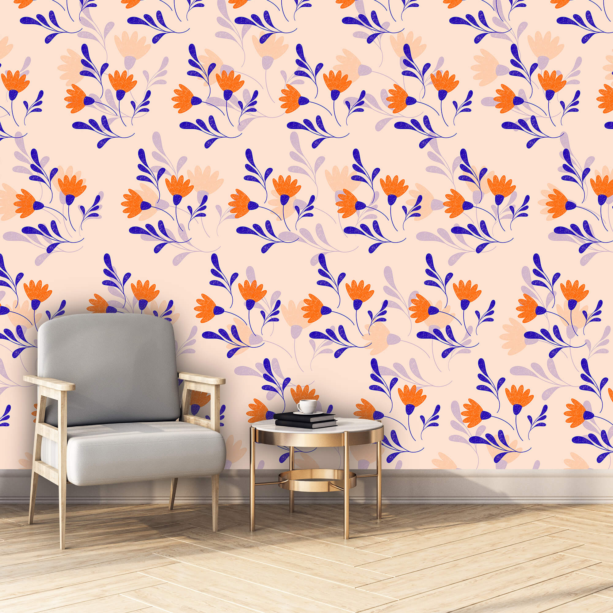 Motivo di fiori e foglie Motivo di fiori e foglie