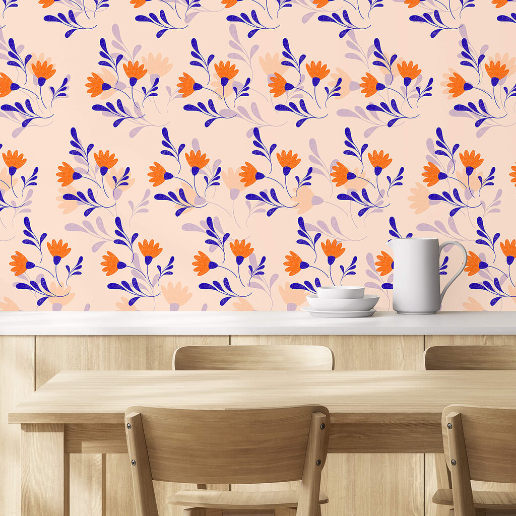 Motivo di fiori e foglie Motivo di fiori e foglie