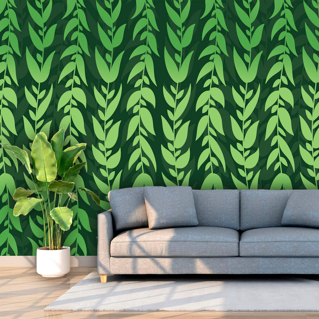 Motivo di foglie verdi