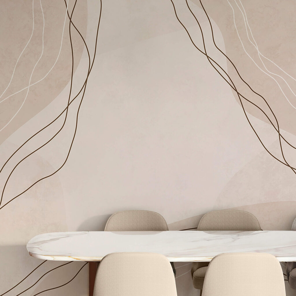 Linee bianche e marroni su sfondo beige Linee bianche e marroni su sfondo beige