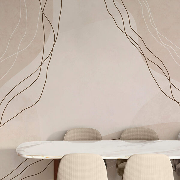 Linee bianche e marroni su sfondo beige Linee bianche e marroni su sfondo beige