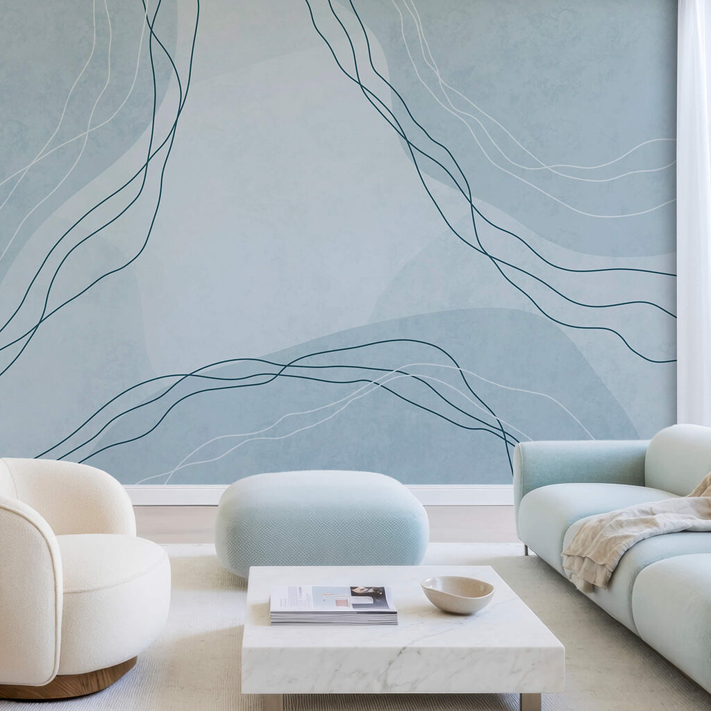 Sfondo blu e bianco con linee