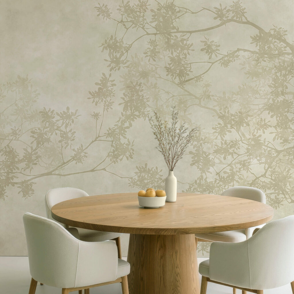 Wall murals Tree branches with leaves