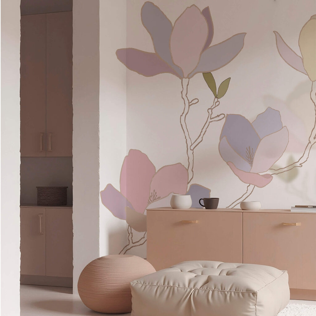 Delicati fiori dai tenui colori pastello