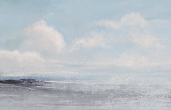 Landscape with a cloudy sky