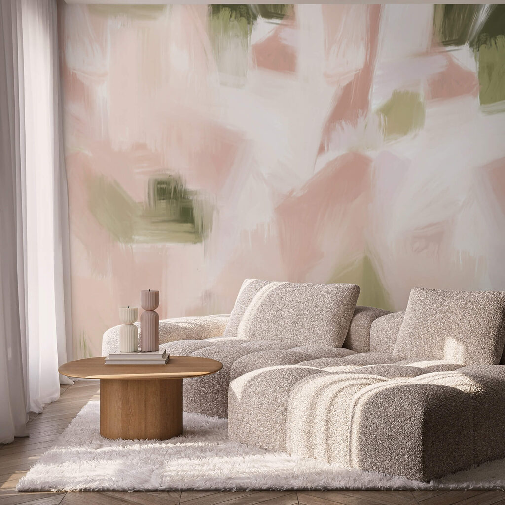 Tonalità astratte in delicati colori pastello