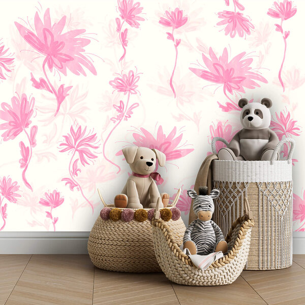 Fiori rosa su sfondo bianco Fiori rosa su sfondo bianco