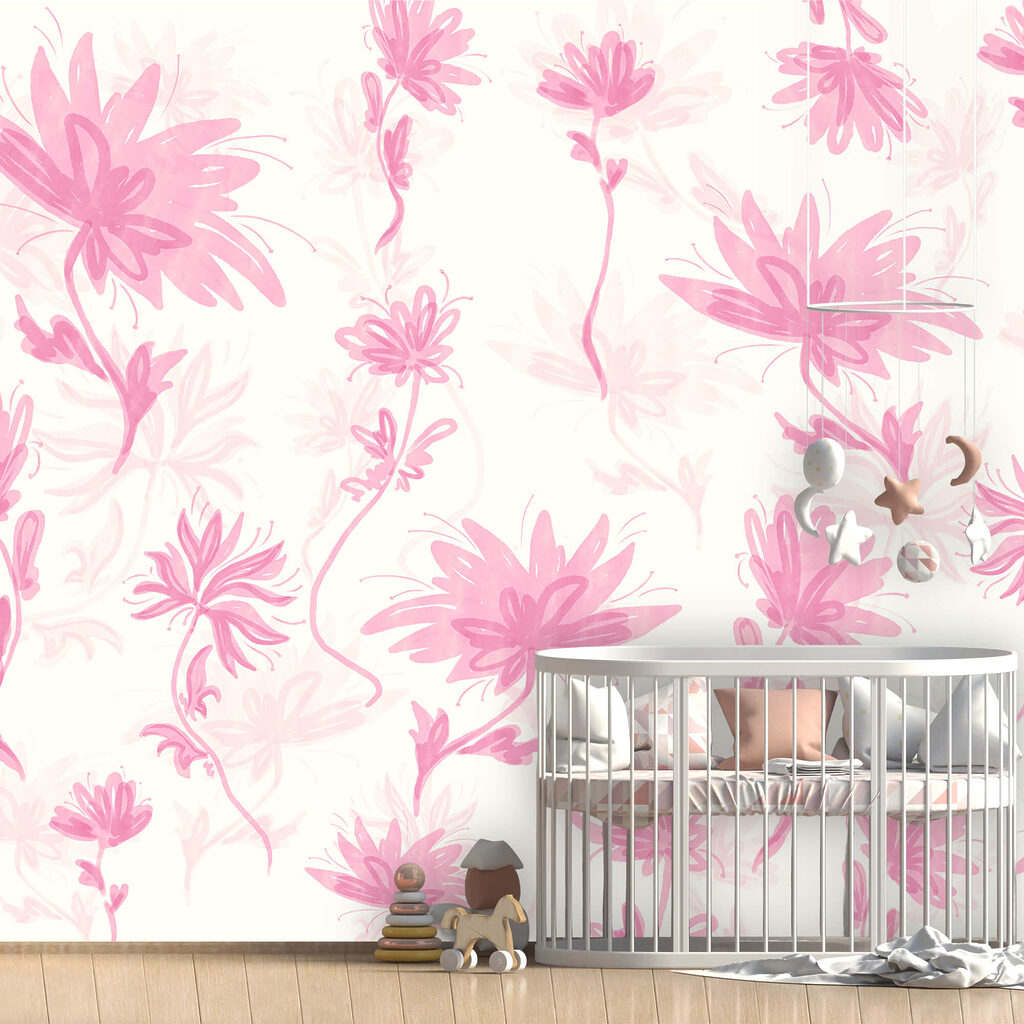 Fiori rosa su sfondo bianco Fiori rosa su sfondo bianco