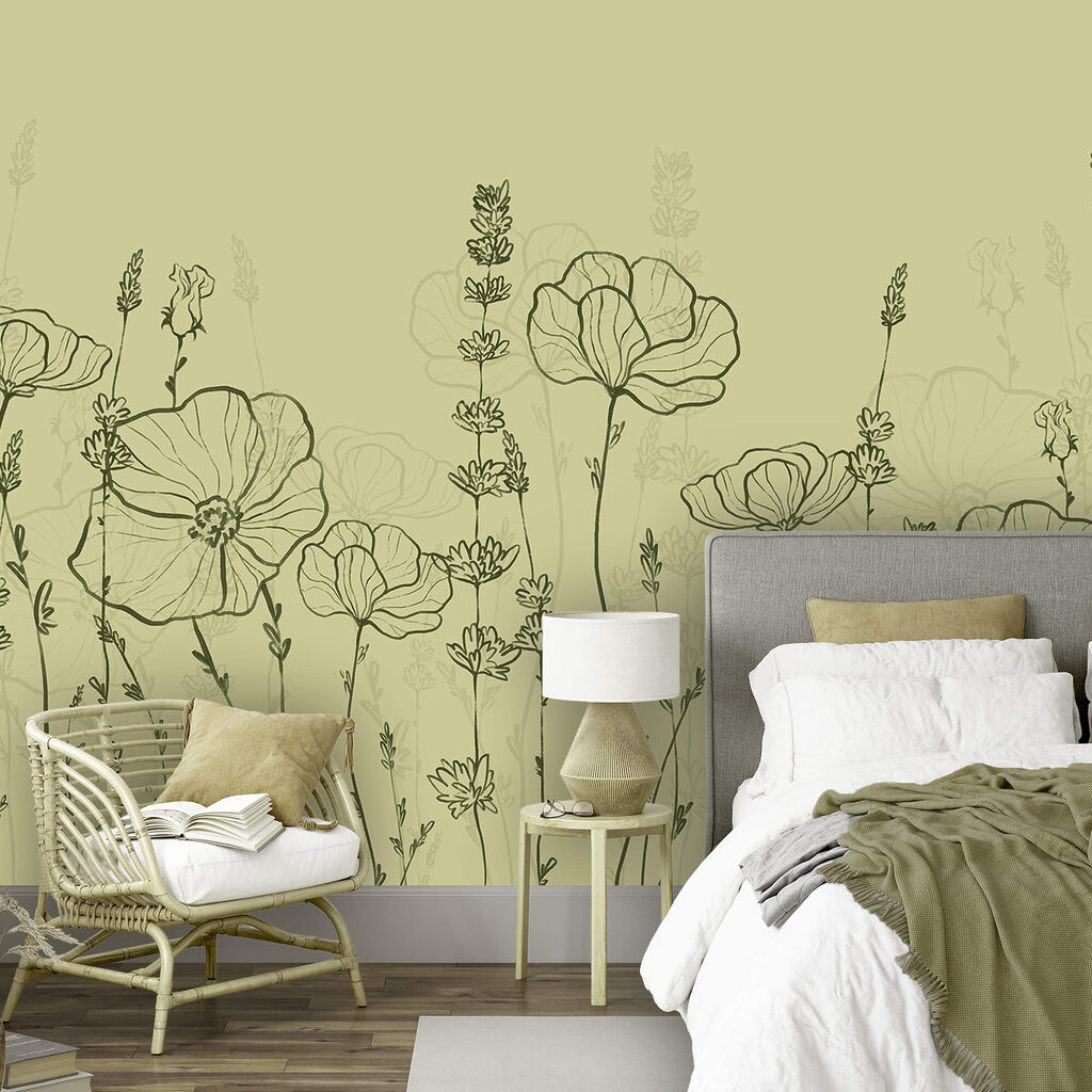 Disegno al tratto di fiori