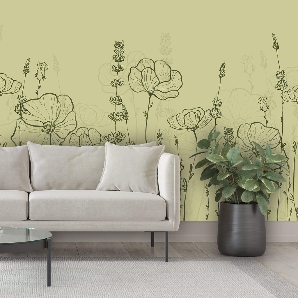 Disegno al tratto di fiori