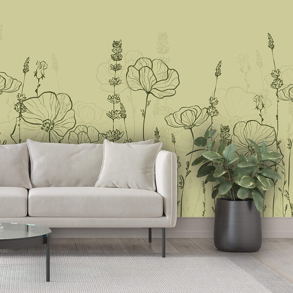 Disegno al tratto di fiori