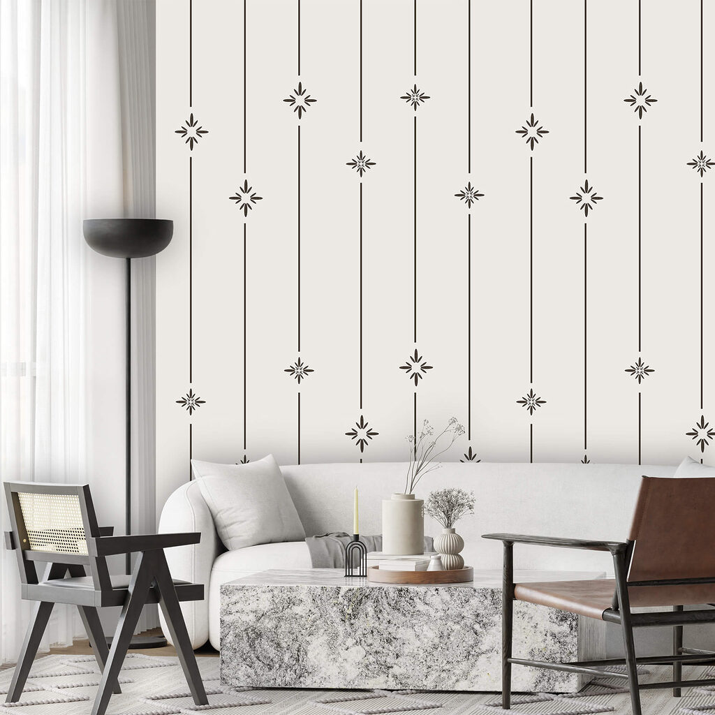 Motivo di stelle e linee