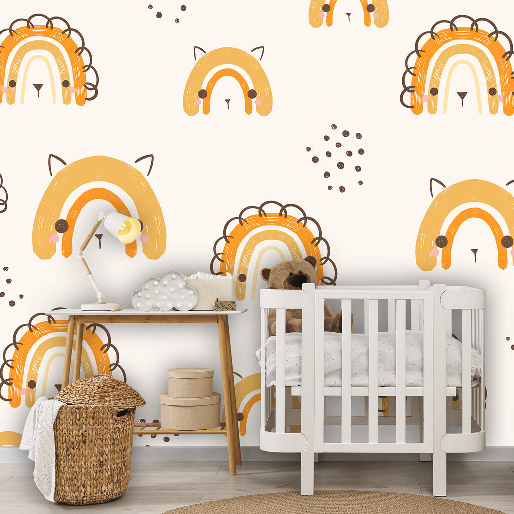 Motivo con animali dei cartoni animati