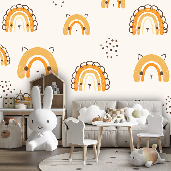 Motivo con animali dei cartoni animati