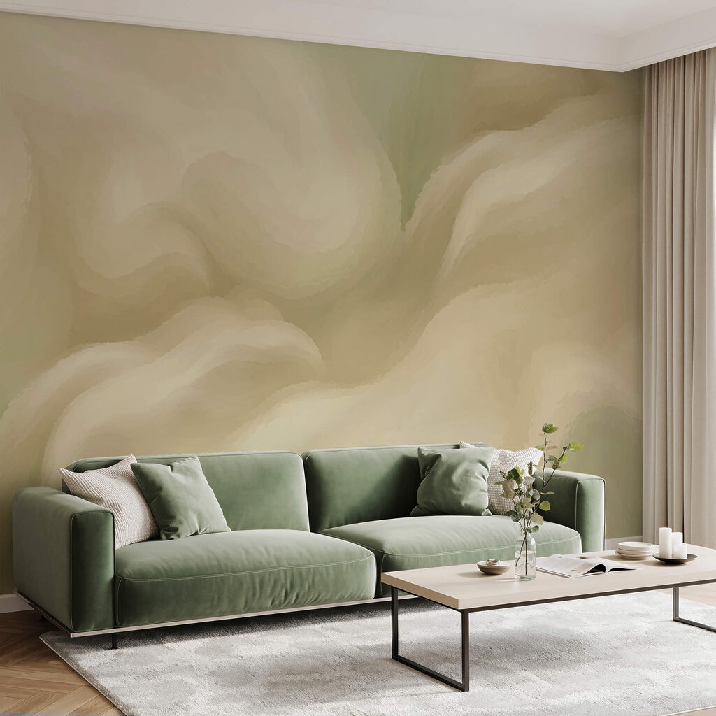 Uno stile astratto morbido e fluido dai toni chiari