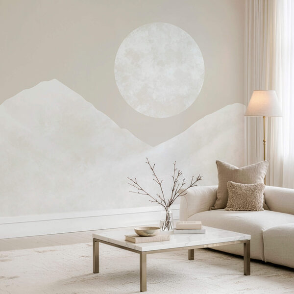 La luna sopra una montagna