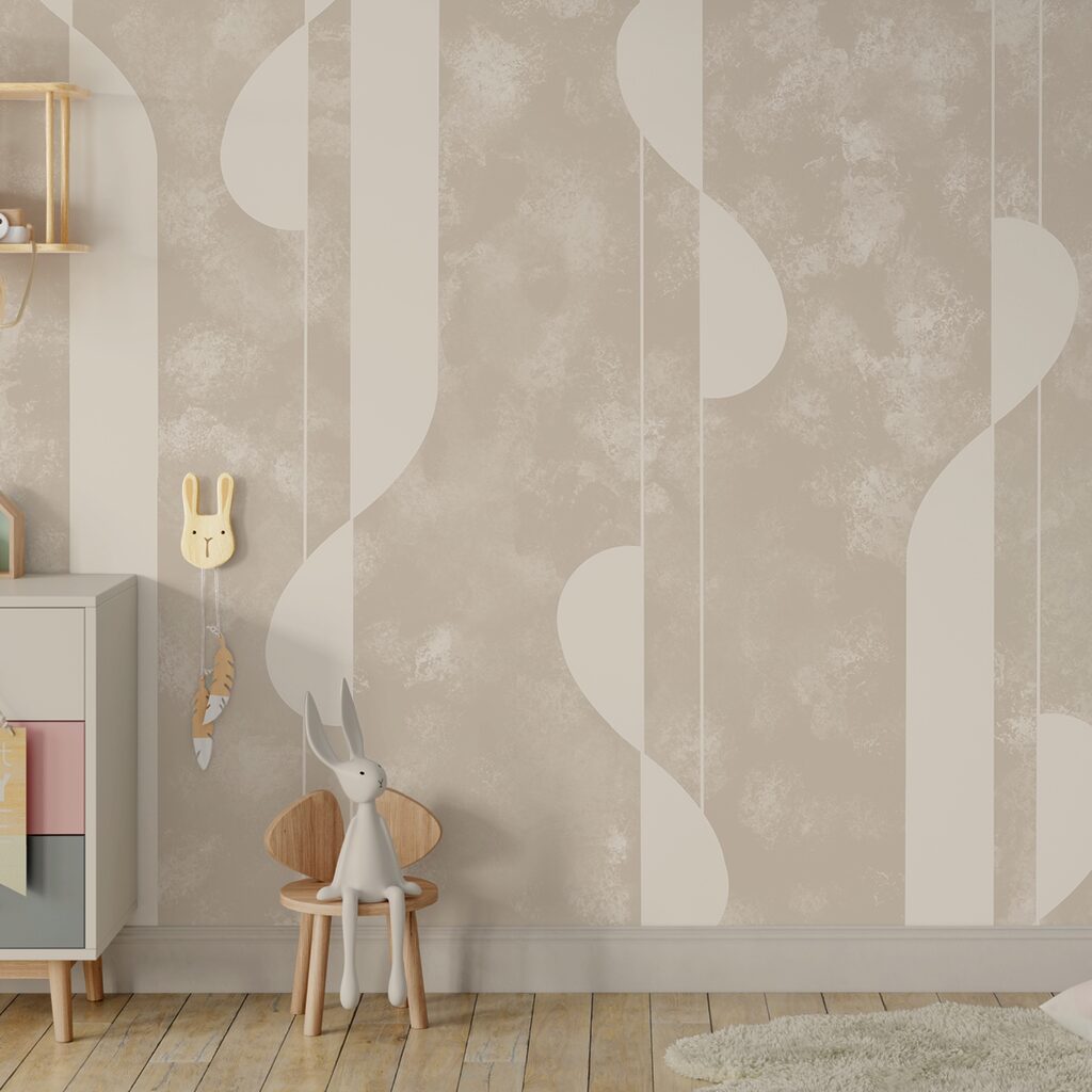 Forme astratte in tenui tonalità di beige