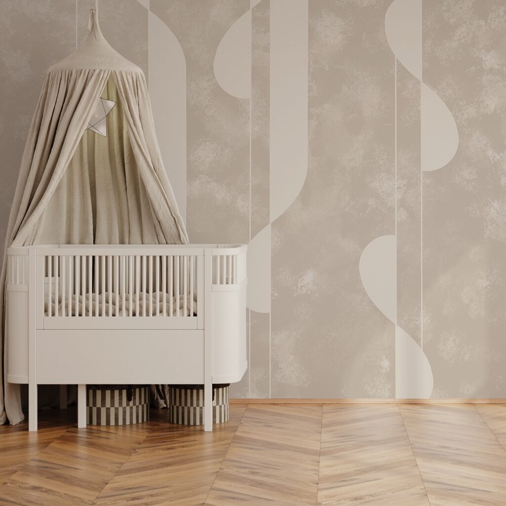 Forme astratte in tenui tonalità di beige