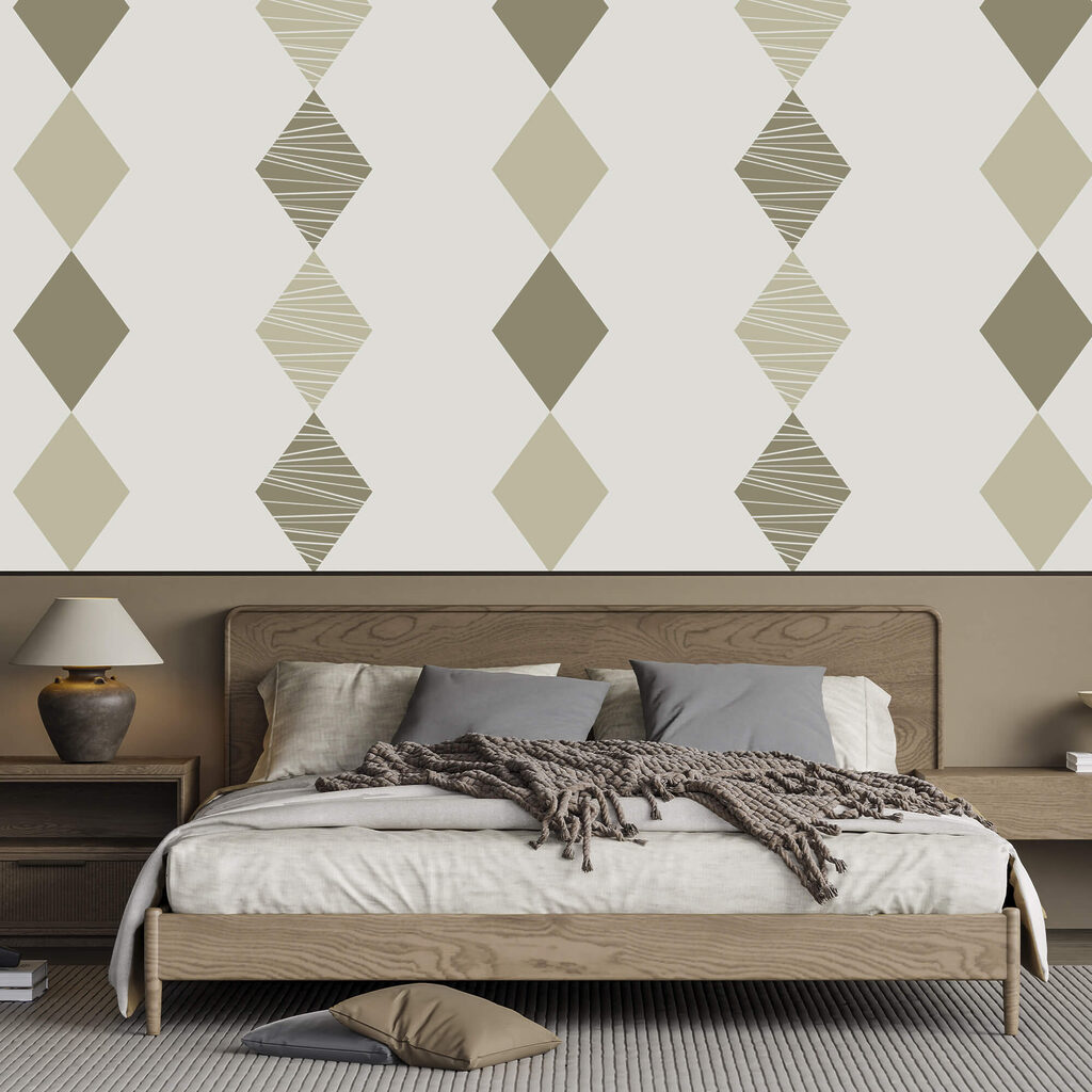 Motivo a rombi su sfondo bianco