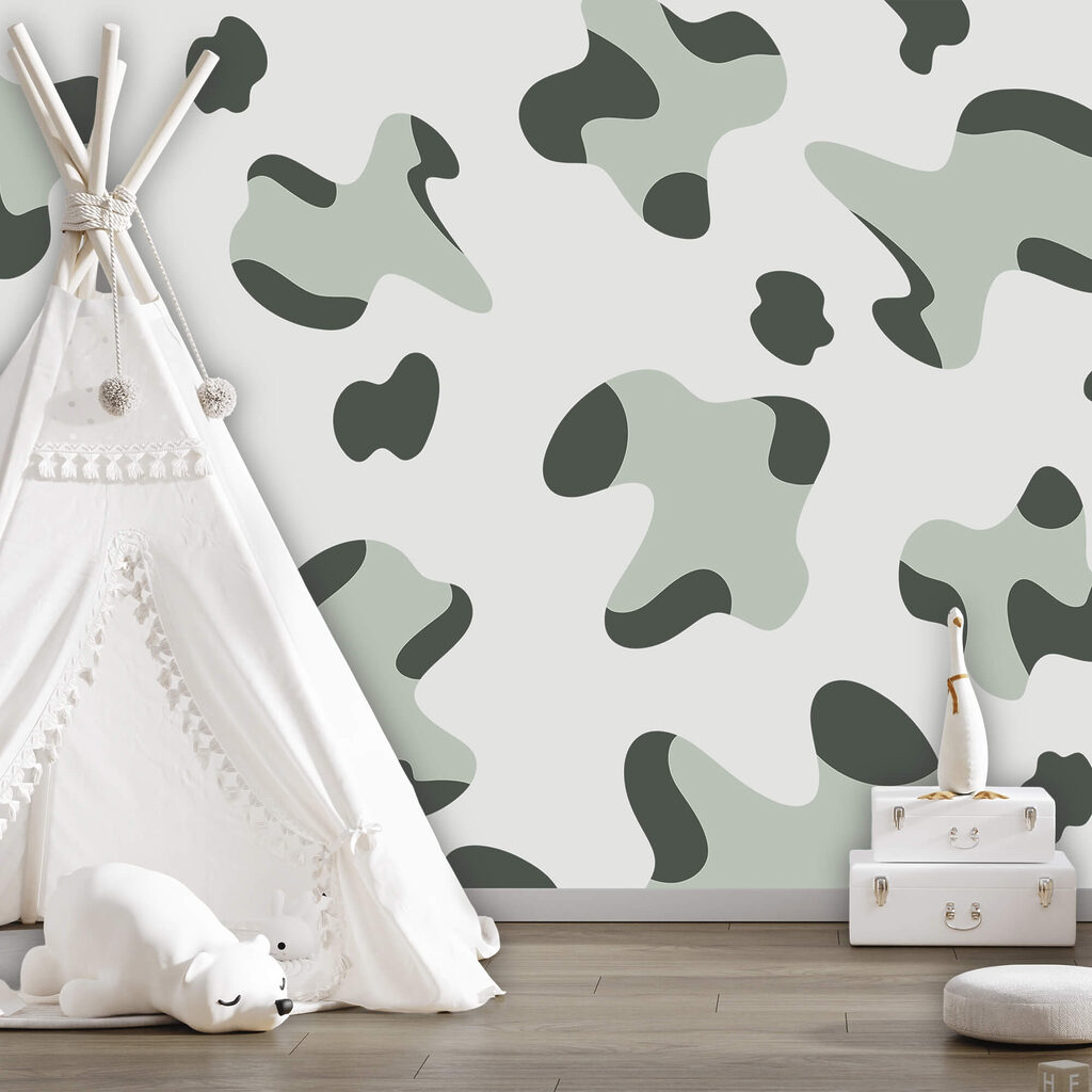 Motivo a macchie bianche e nere