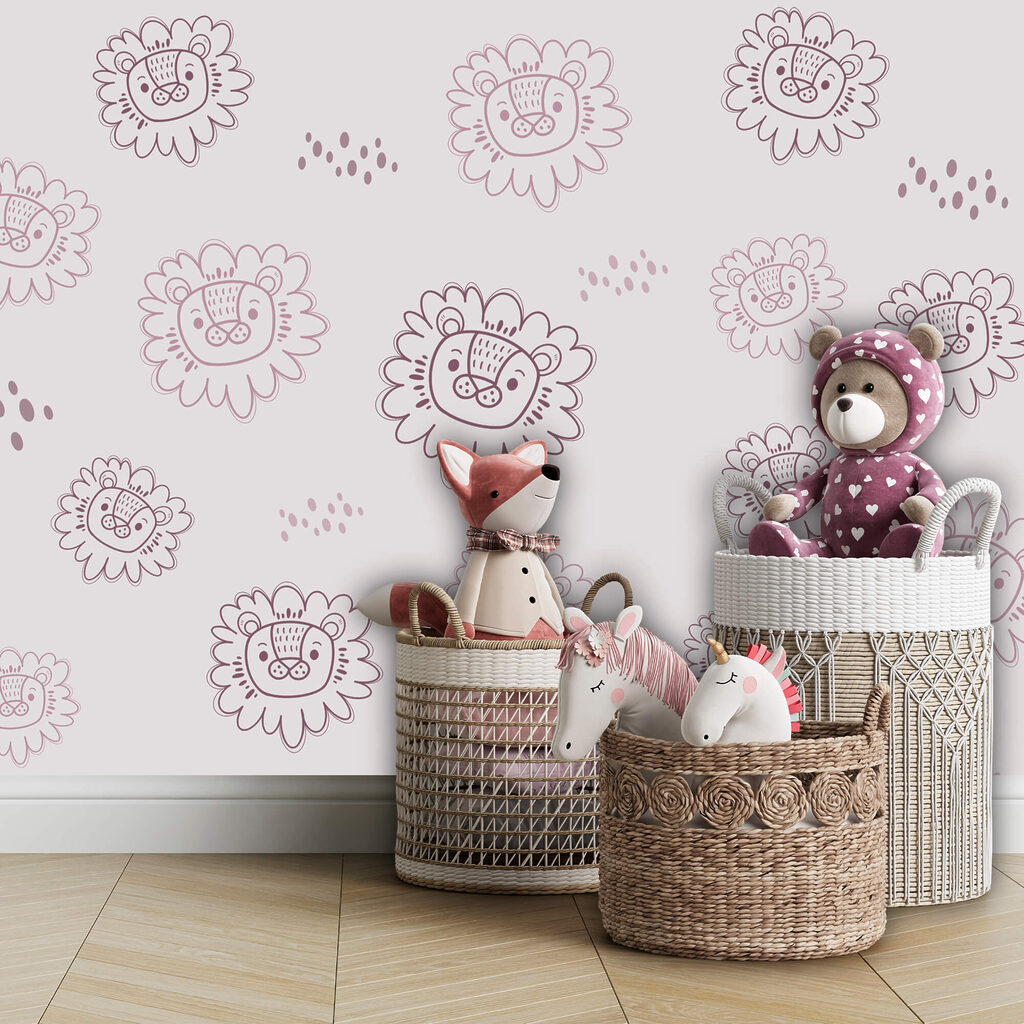 Motivo con teste di leone