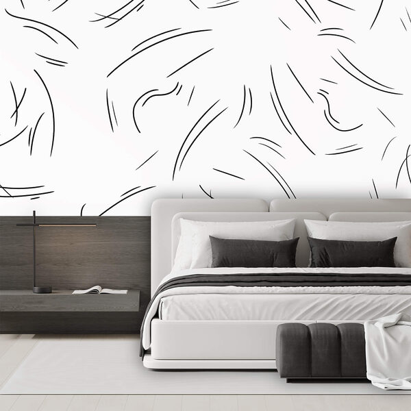 Linee nere su sfondo bianco