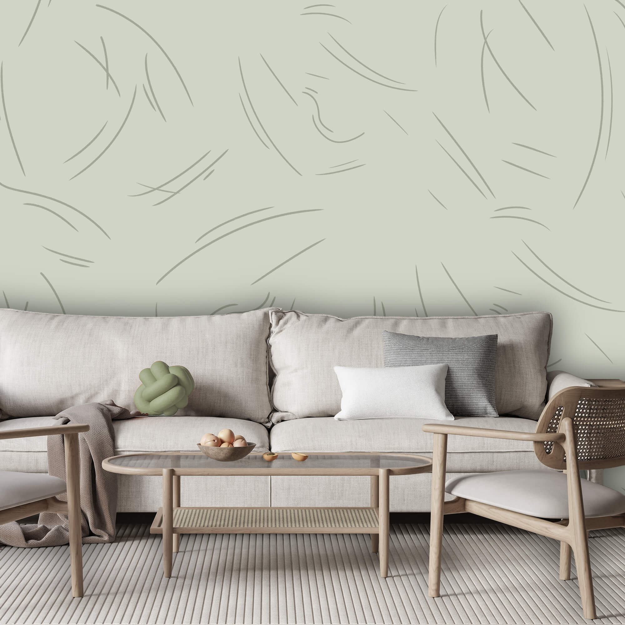 Le linee morbide creano un movimento delicato