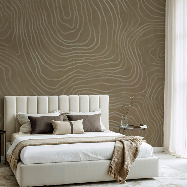 Superficie marrone con linee bianche