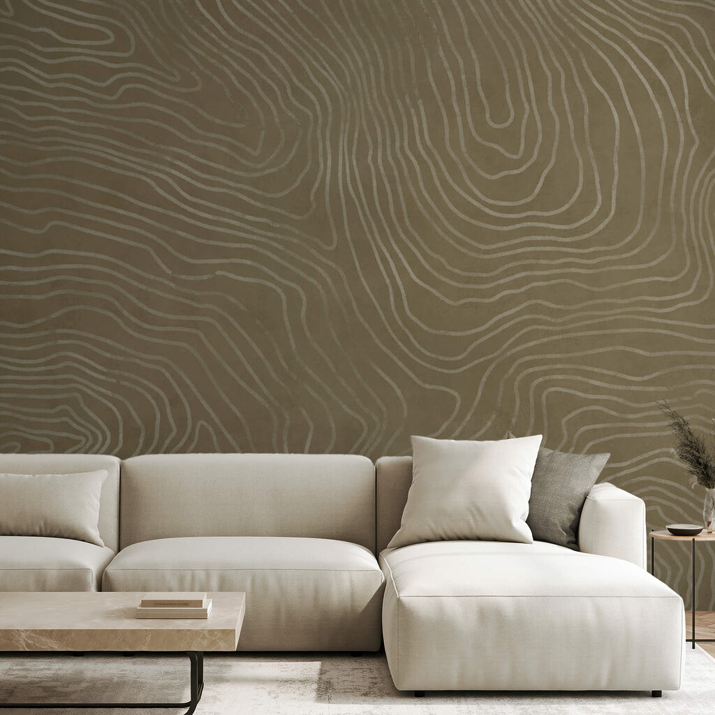 Superficie marrone con linee bianche