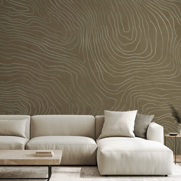Superficie marrone con linee bianche