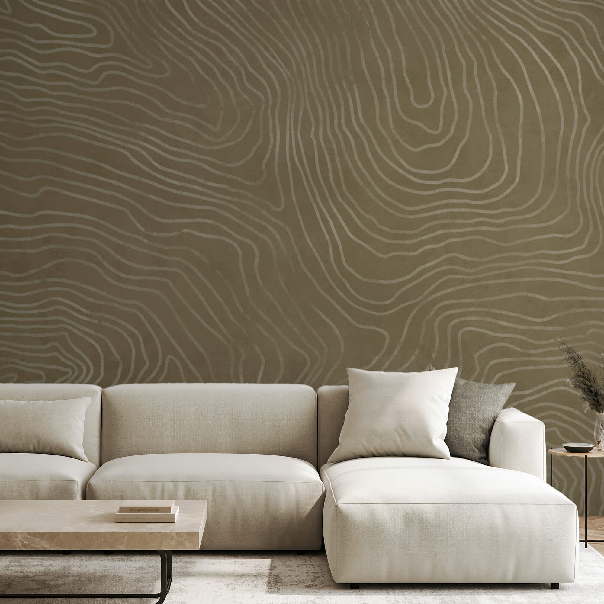 Superficie marrone con linee bianche