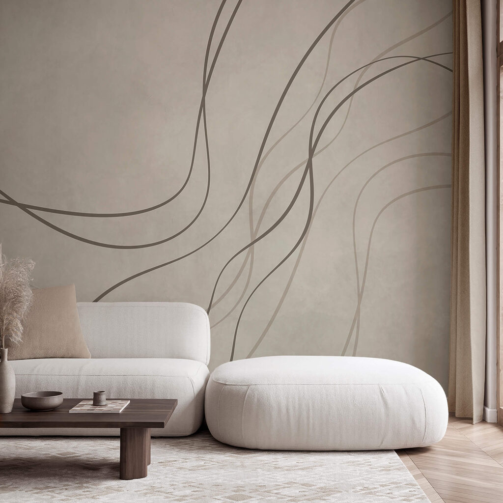 Superficie bianca con linee nere