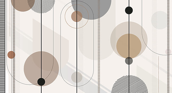 Abstract geometric shapes in soft tones Abstract geometric shapes in soft tones