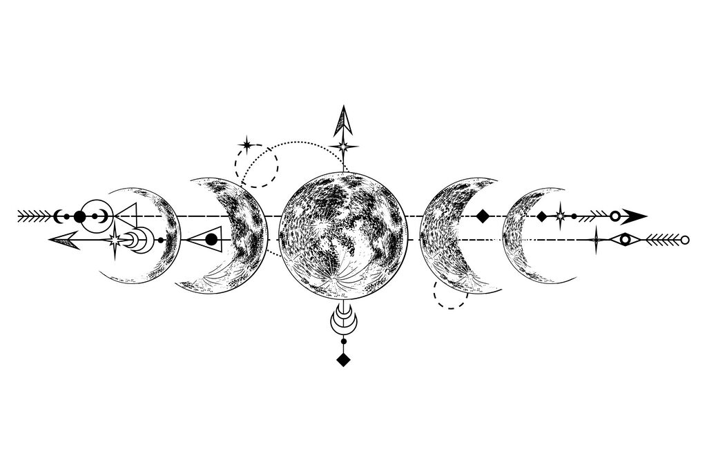 Drawing of the moon