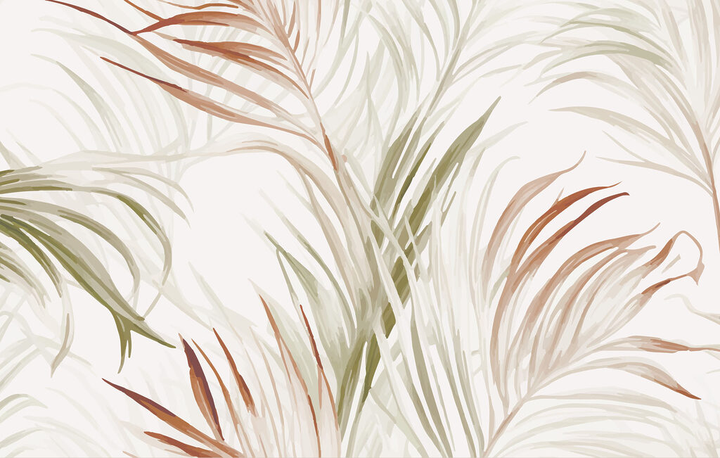 Serene leaves in soft hues Serene leaves in soft hues