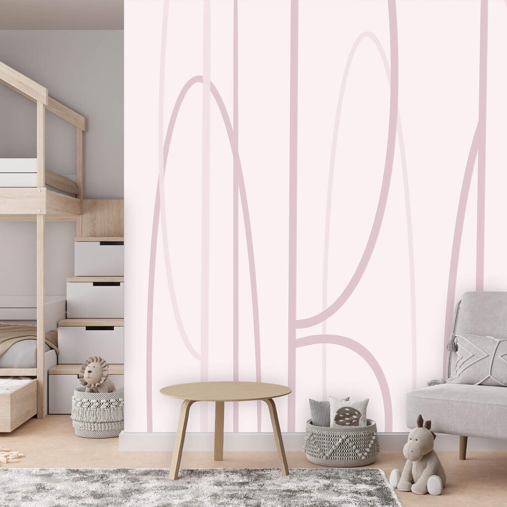 Sfondo rosa e bianco con delle linee