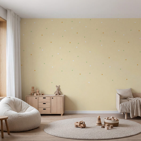 Sfondo giallo con piccoli puntini