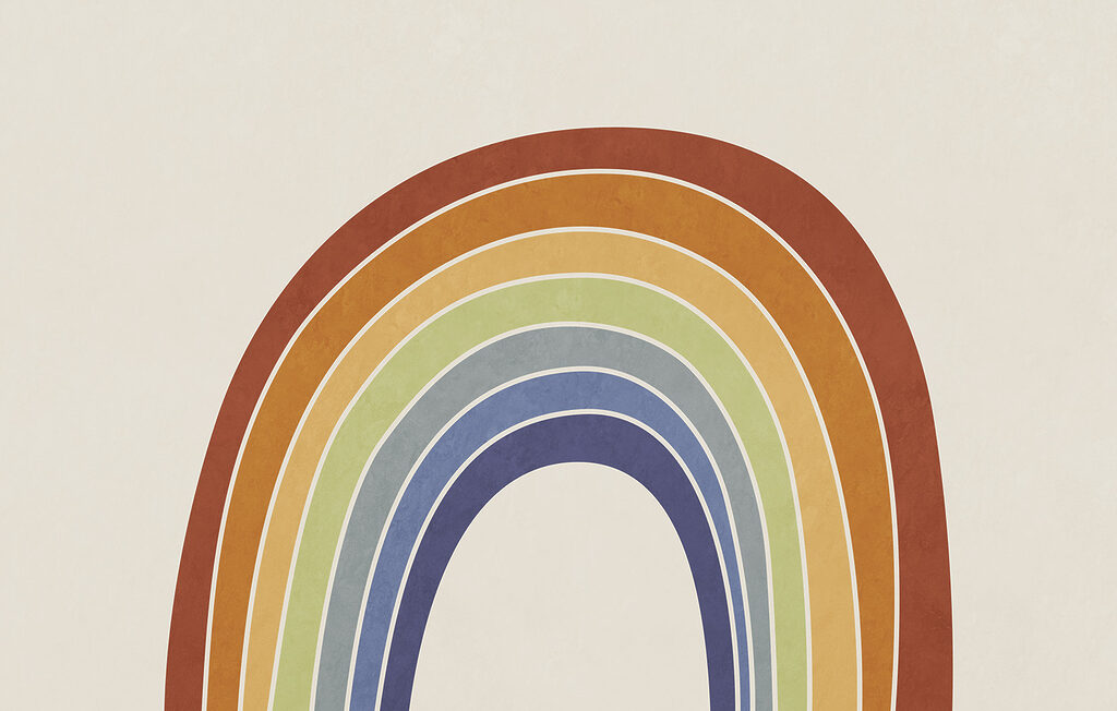 Rainbow on a white background Rainbow on a white background