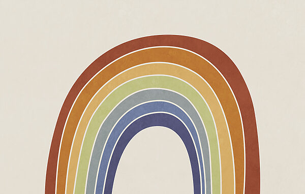 Rainbow on a white background Rainbow on a white background