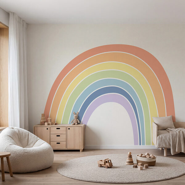 Arcobaleno su sfondo bianco
