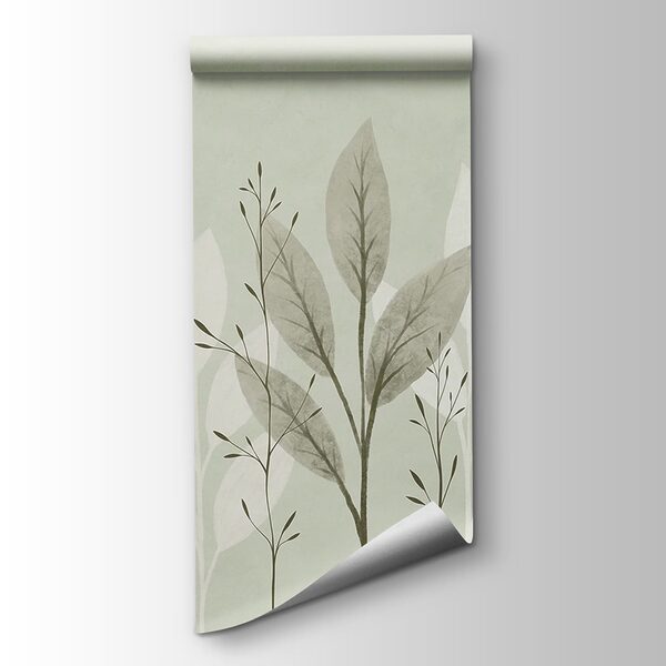 - Serene leaves on a soft background