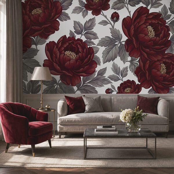 - Elegante motivo floreale dai colori intensi - Elegante motivo floreale dai colori intensi