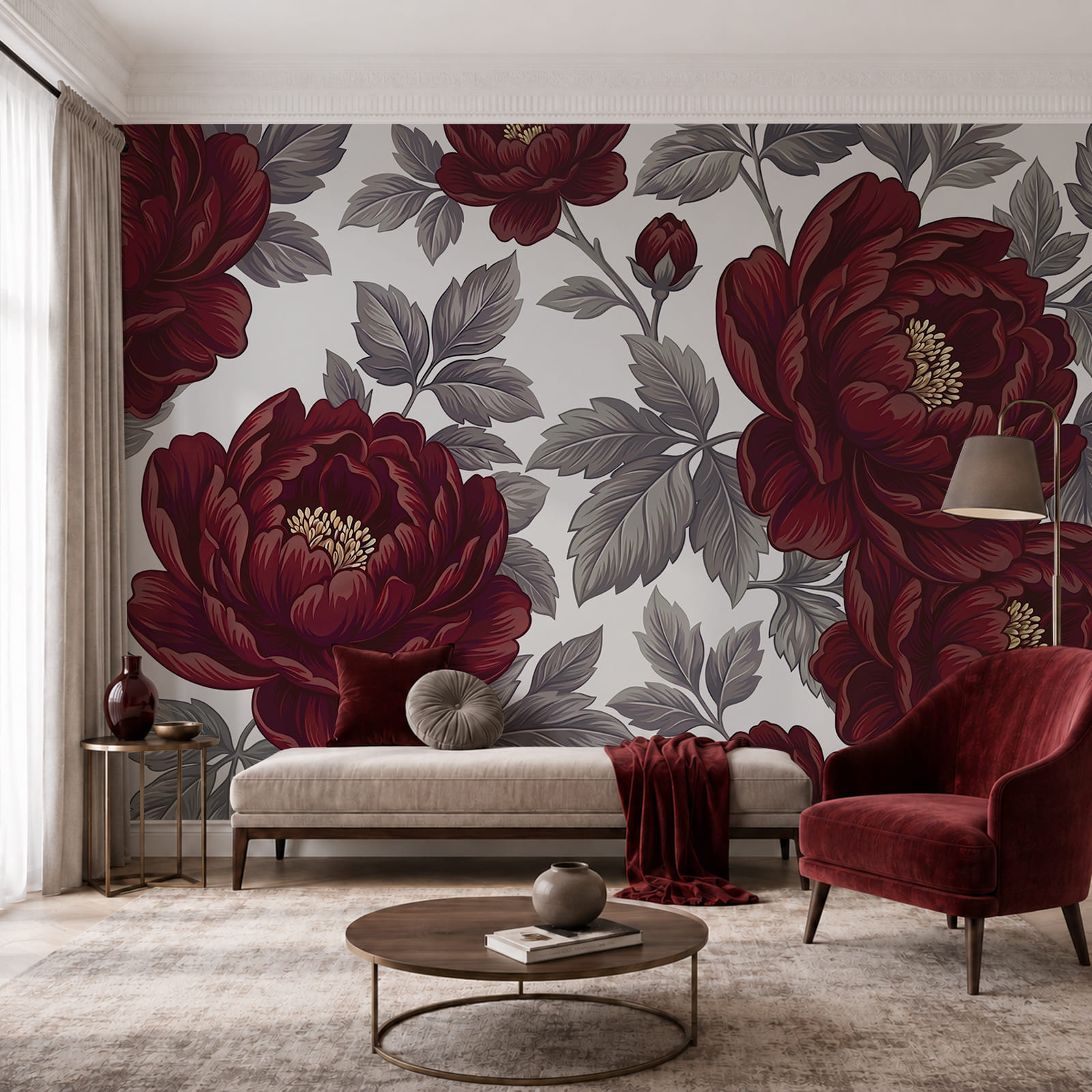 - Elegante motivo floreale dai colori intensi - Elegante motivo floreale dai colori intensi