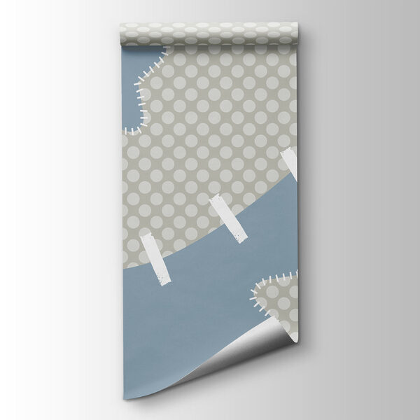 Blue and white fabric with stars Blue and white fabric with stars