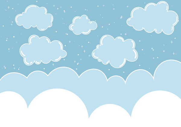 Blue sky with clouds Blue sky with clouds