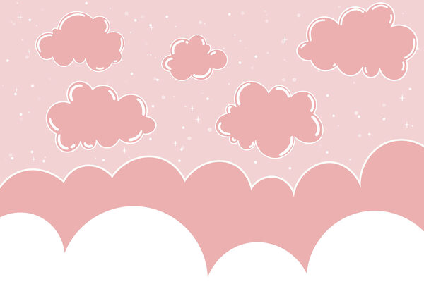 Pink clouds in the sky Pink clouds in the sky