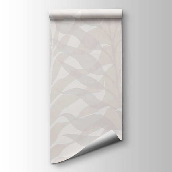 White and gray leaf pattern