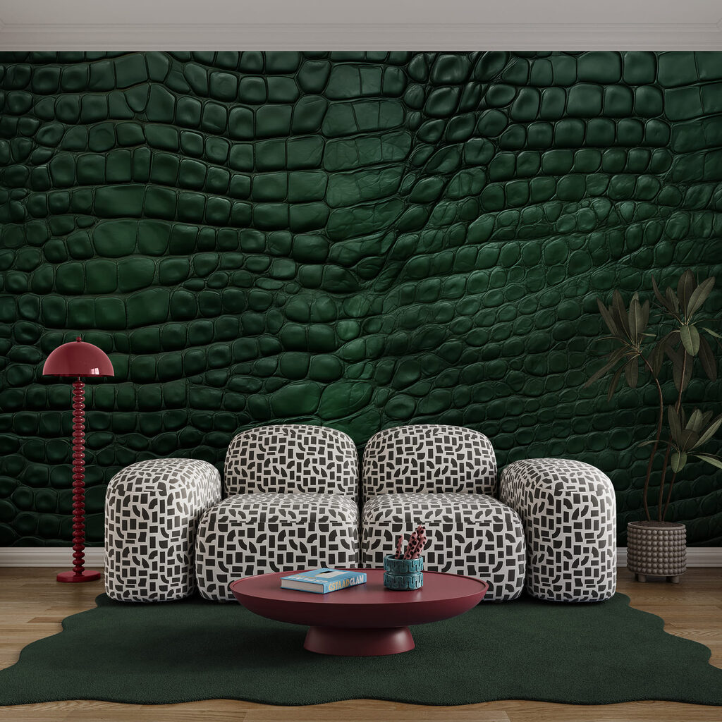 Superficie verde ruvida con motivi unici Superficie verde ruvida con motivi unici